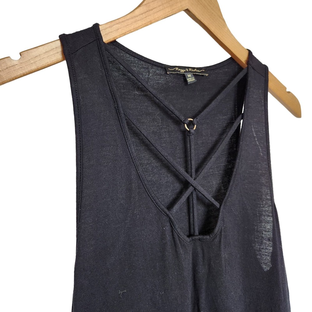 Raggs II Riches Black Tank Size Medium - Picture 2 of 6